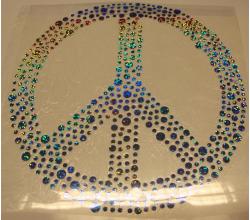 Hotfix Peace Hologramm hellblau